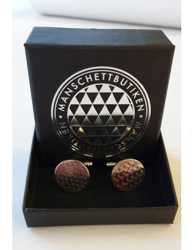 Manschettknappar rund flätmönster