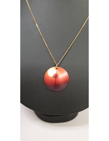 Midnattssol guldhalsband 30 mm Midnattssol guldhalsband 30 mm