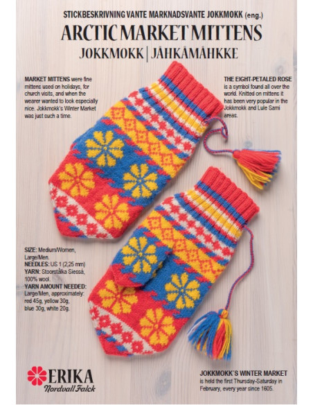 Stickbeskrivning Arctic Market mittens