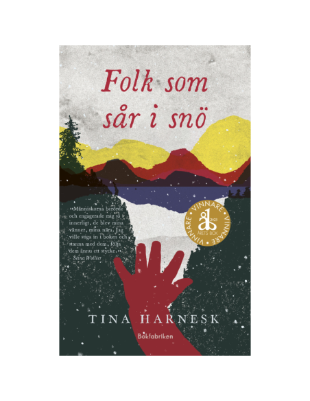 Folk som sår i snö